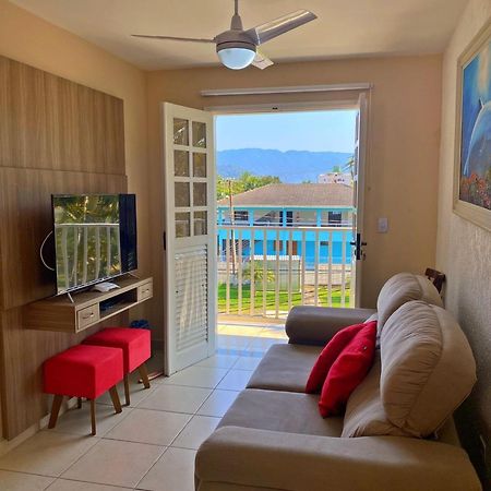 Apartamento Praia Grande Tenorio Pe Na Areia C/ Ar Ubatuba Eksteriør bilde
